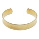 DQ Metal Cuff concave ½ Inch - Raw brass